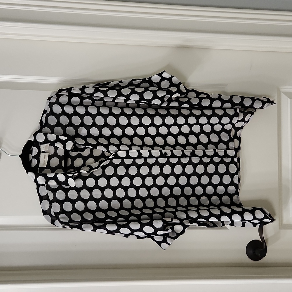 Polka dot tunic - Chico's 1, black and white